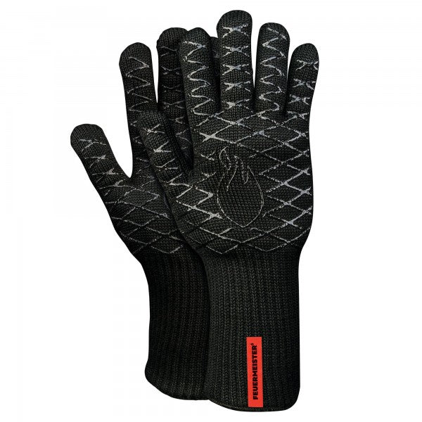 Feuermeister Hitzehandschuhe G 3623 – Grösse 12 – Aramid (Nomex), 500 °C, Schwarz, 33,5 cm