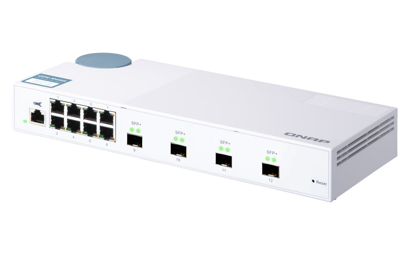 QNAP QSW-M408S – Verwalteter L2 Switch – 8× 1G, 4× SFP+, Desktop