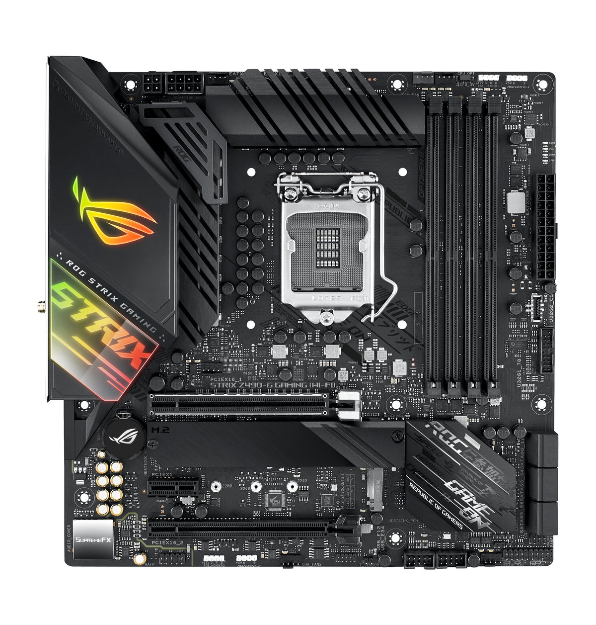 ASUS ROG STRIX Z490-G GAMING (Wi‑Fi) – Mainboard – LGA 1200, Intel Z490, mATX, DDR4, 128 GB
