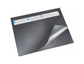 Laufer Schreibunterlage Durella DS – Schwarz – 650 × 520 mm – Kunststoff