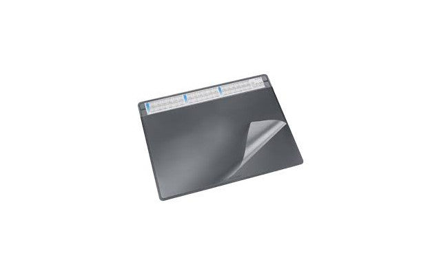 Laufer Schreibunterlage Durella Soft – Grau – 650 × 500 mm – Kunststoff, rutschfest