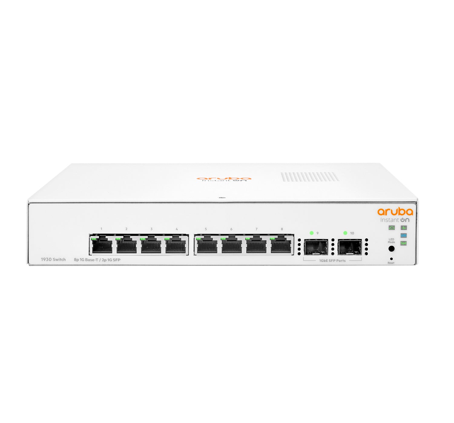 HPE Aruba Instant On 1930 – Managed L2+ Switch – 8× 1G, 2× SFP, 1U