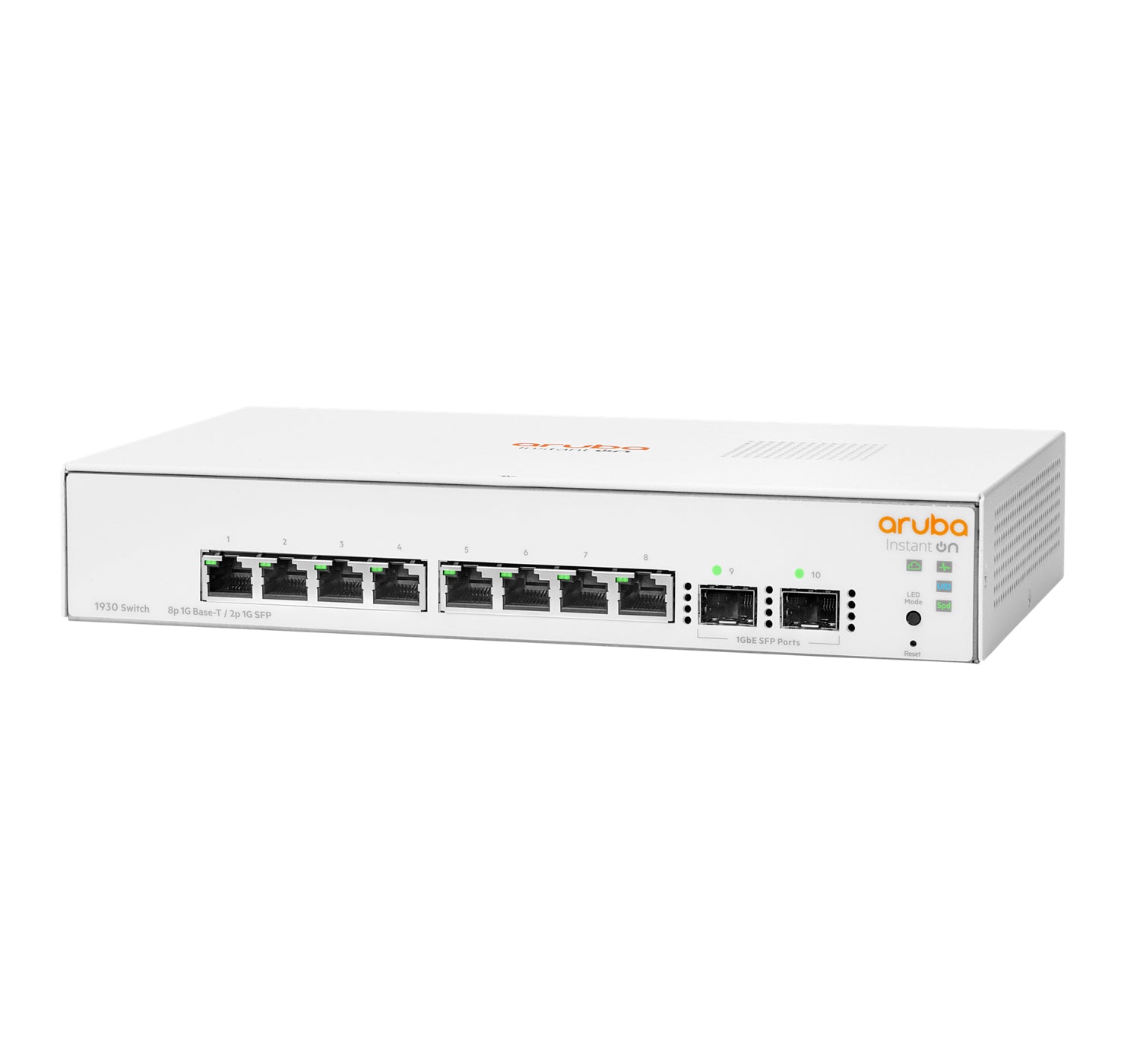 HPE Aruba Instant On 1930 – Managed L2+ Switch – 8× 1G, 2× SFP, 1U