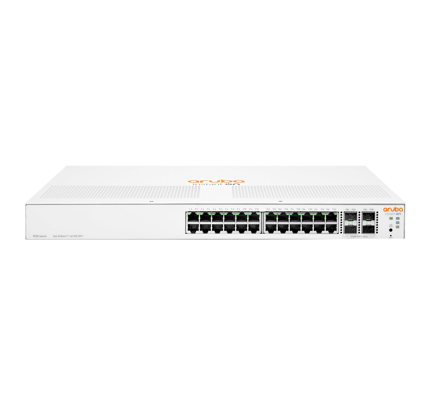HPE Aruba 1930 24G 4SFP+ – Managed Switch – 24×GbE, 4×10G SFP+, L2+, 1U