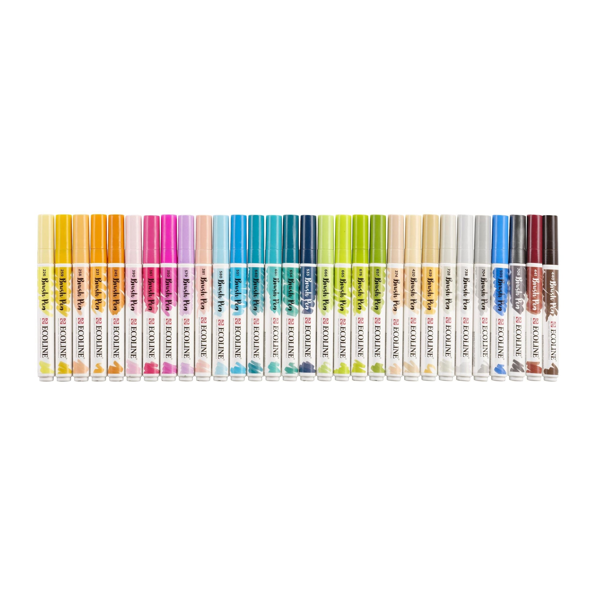 Talens Brush Pen – Pinselspitze – Sortiert – 30er-Set – Wasservermalbar