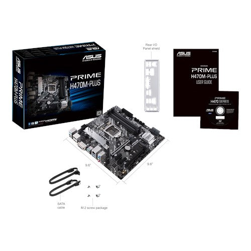 ASUS PRIME H470M-PLUS – Mainboard – LGA 1200, Intel H470, mATX, DDR4