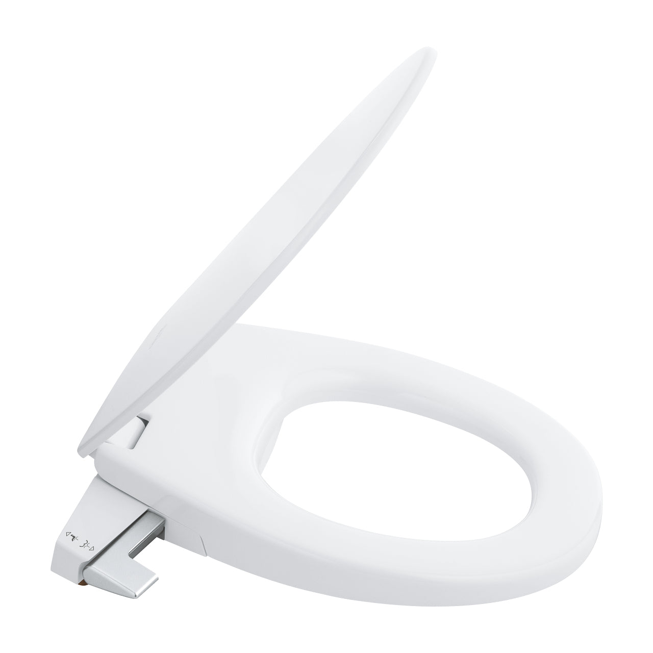GROHE WC-Sitz Bau 39648 – Keramik, Weiss, Dusch-WC, einstellbare Sprühintensität, 42,6 × 46,9 cm