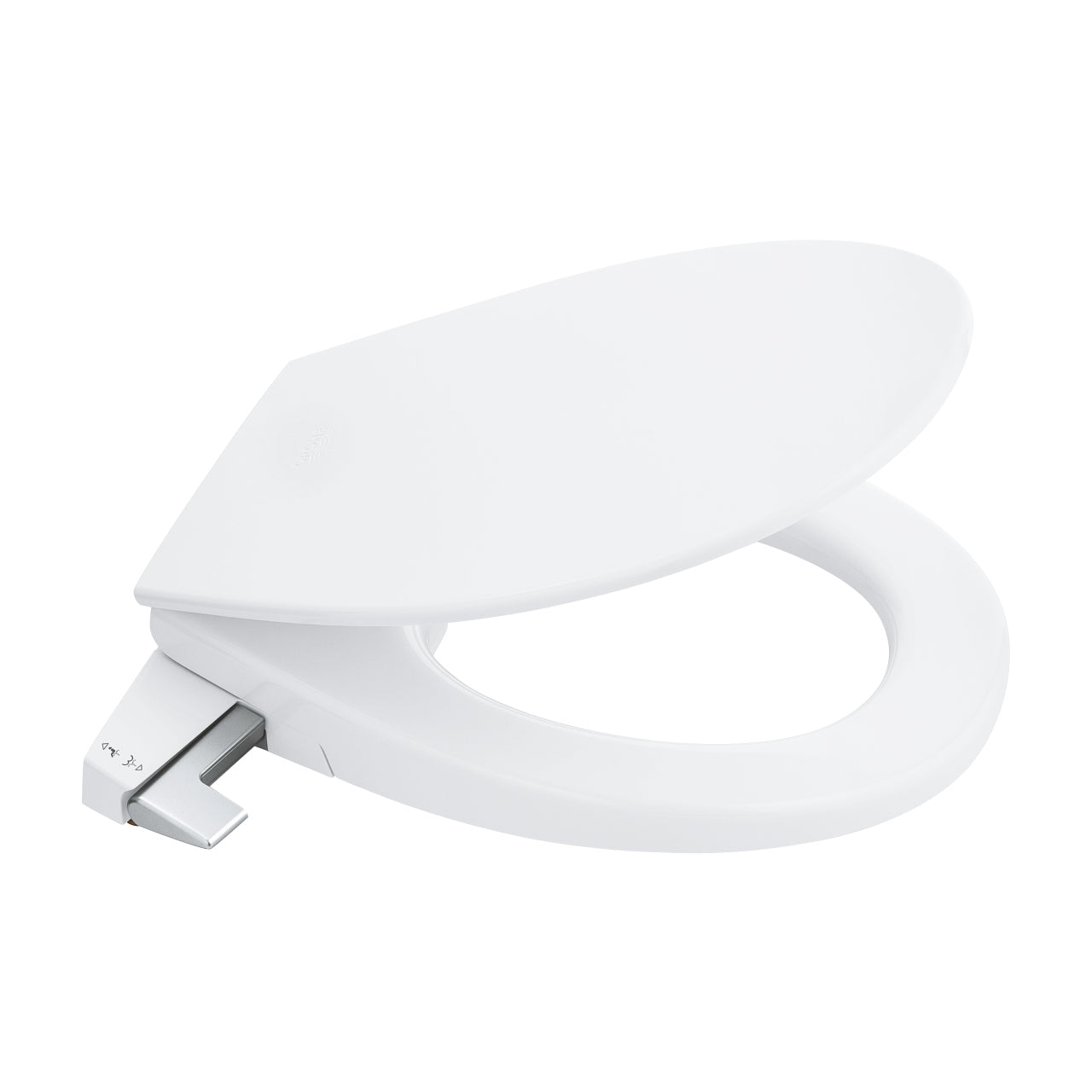 GROHE WC-Sitz Bau 39648 – Keramik, Weiss, Dusch-WC, einstellbare Sprühintensität, 42,6 × 46,9 cm