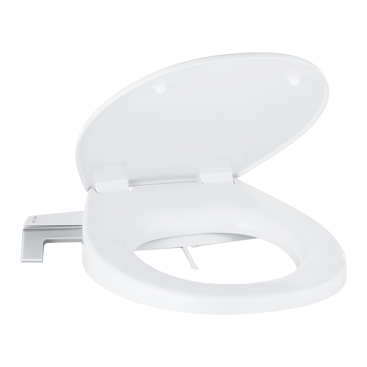 GROHE WC-Sitz Bau 39648 – Keramik, Weiss, Dusch-WC, einstellbare Sprühintensität, 42,6 × 46,9 cm