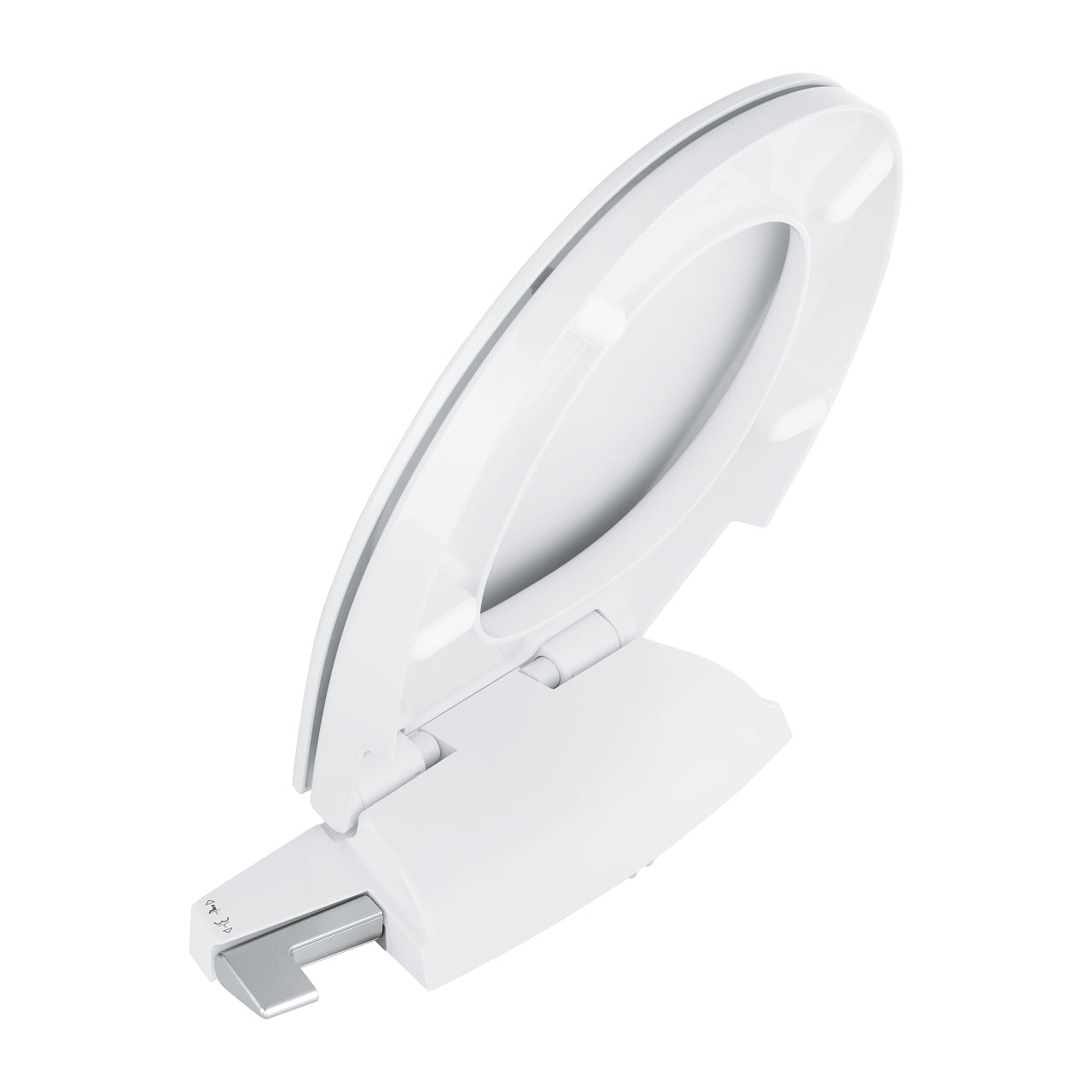GROHE WC-Sitz Bau 39648 – Keramik, Weiss, Dusch-WC, einstellbare Sprühintensität, 42,6 × 46,9 cm