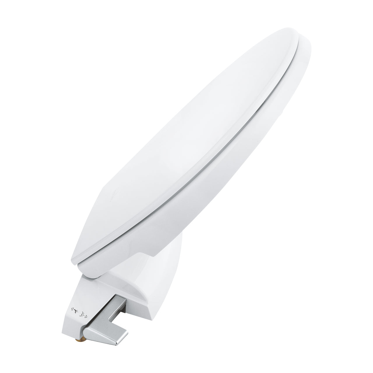 GROHE WC-Sitz Bau 39648 – Keramik, Weiss, Dusch-WC, einstellbare Sprühintensität, 42,6 × 46,9 cm