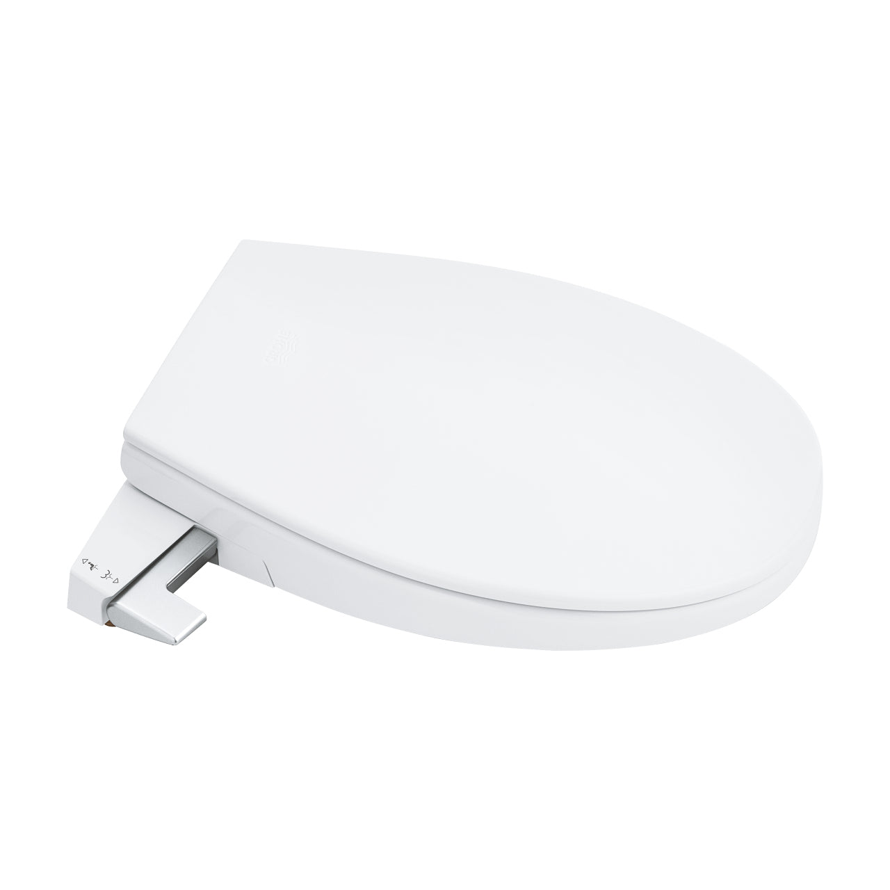GROHE WC-Sitz Bau 39648 – Keramik, Weiss, Dusch-WC, einstellbare Sprühintensität, 42,6 × 46,9 cm