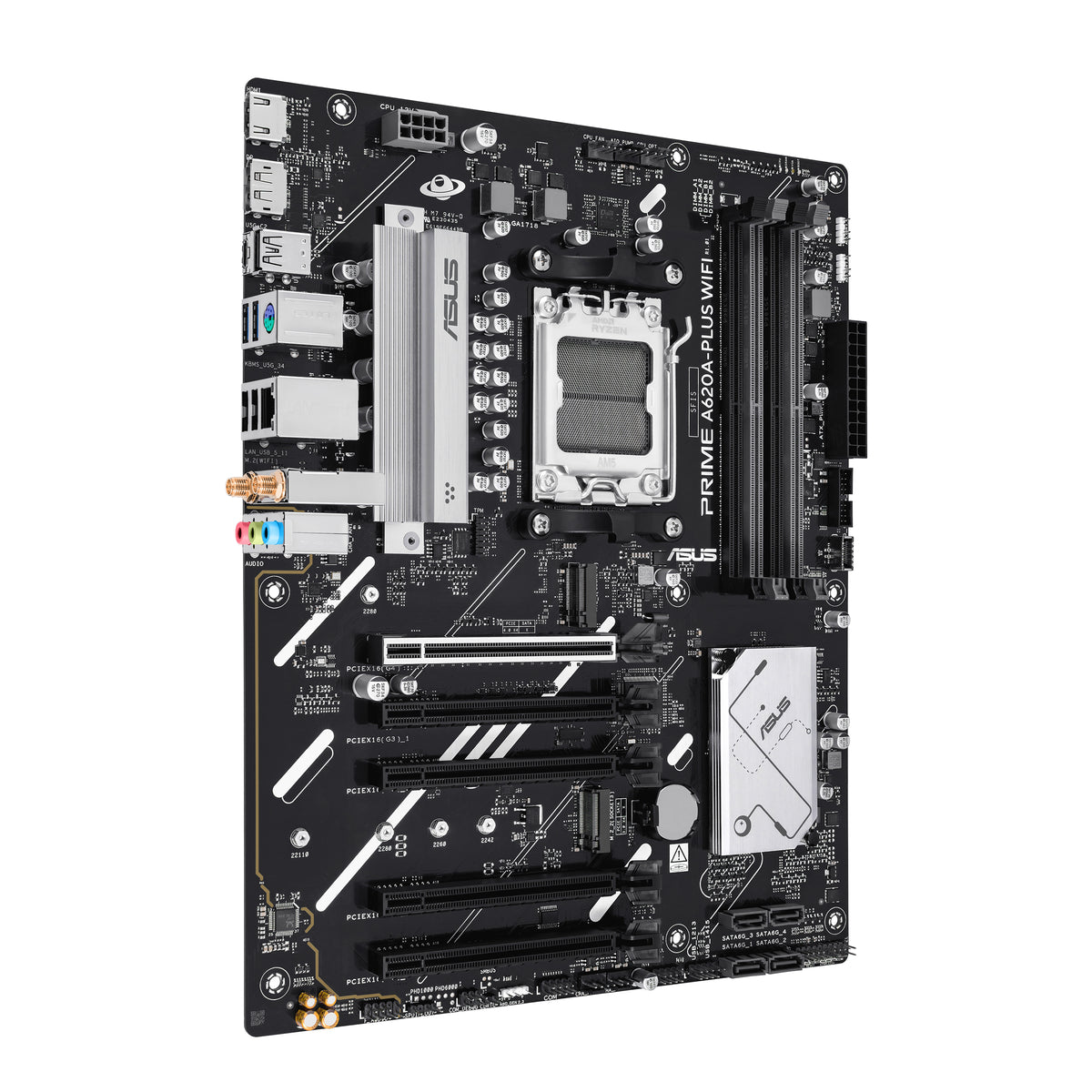 ASUS PRIME A620A-PLUS WIFI – Mainboard – Sockel AM5, AMD A620A, ATX, DDR5