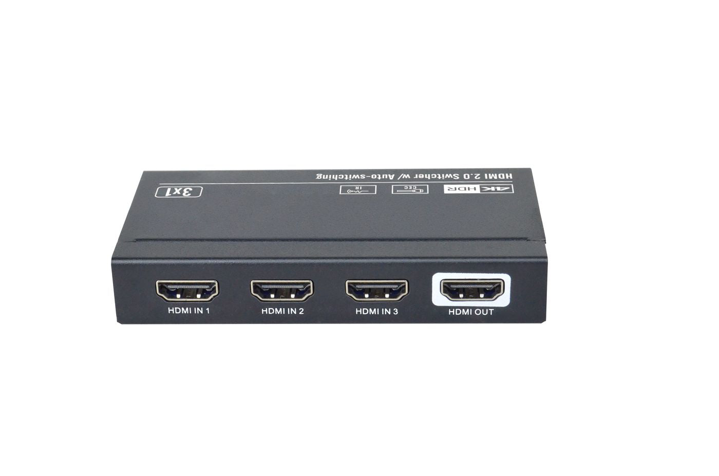 Vivolink HDMI-Switch, 3×1, 4K, 60 Hz, CEC/IR