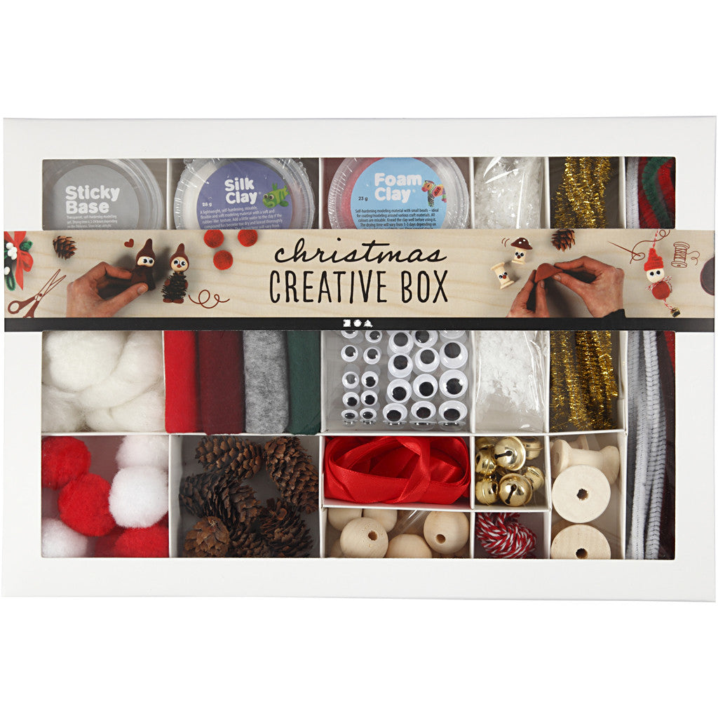 Creativ Company Bastelset Weihnachtsdeko – 16-teilig – Mehrfarbig
