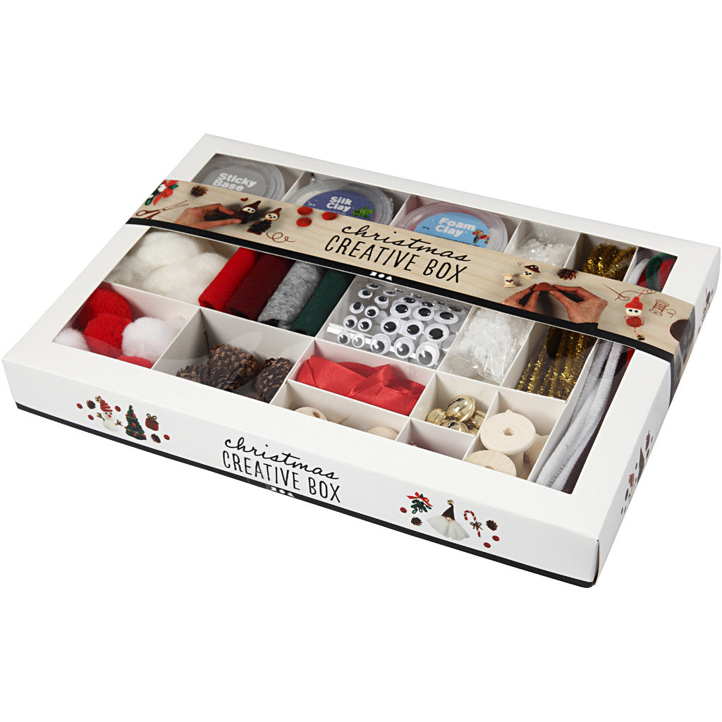 Creativ Company Bastelset Weihnachtsdeko – 16-teilig – Mehrfarbig
