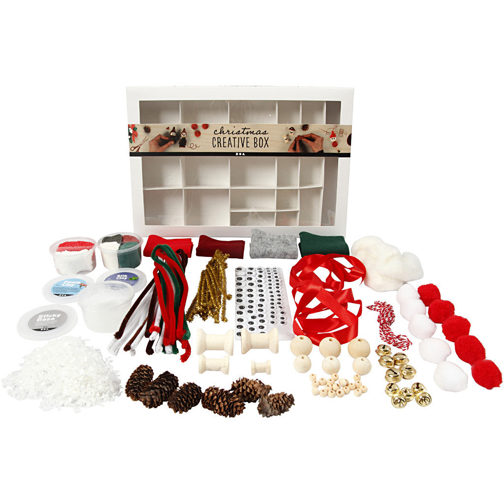 Creativ Company Bastelset Weihnachtsdeko – 16-teilig – Mehrfarbig