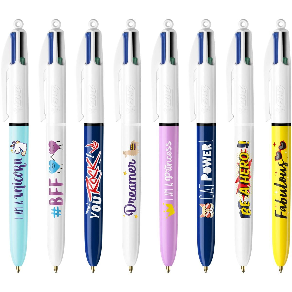 BIC Kugelschreiber – Weiss, Metall – 8 Stk.