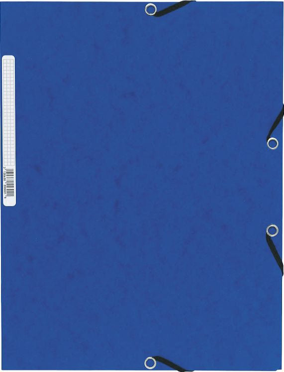 Exacompta Eckspannermappe, für A4, Karton, blau, mit Gummizug