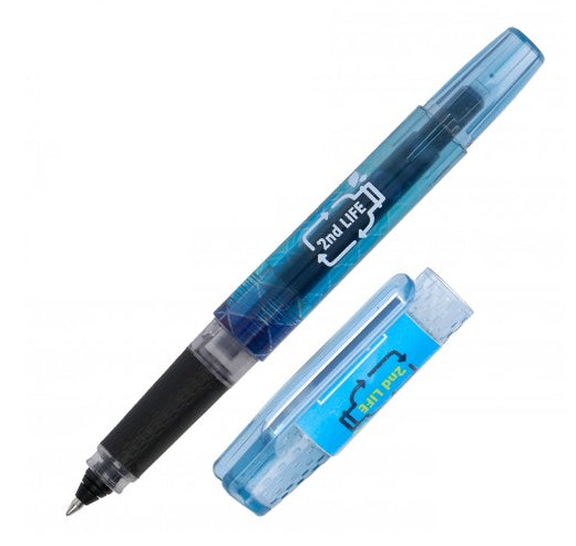 ONLINE Schreibgeräte ONLINE 2nd LIFE – Tintenroller, 0,7 mm, Blau, mit Kappe, Kunststoff – 3 Stk.