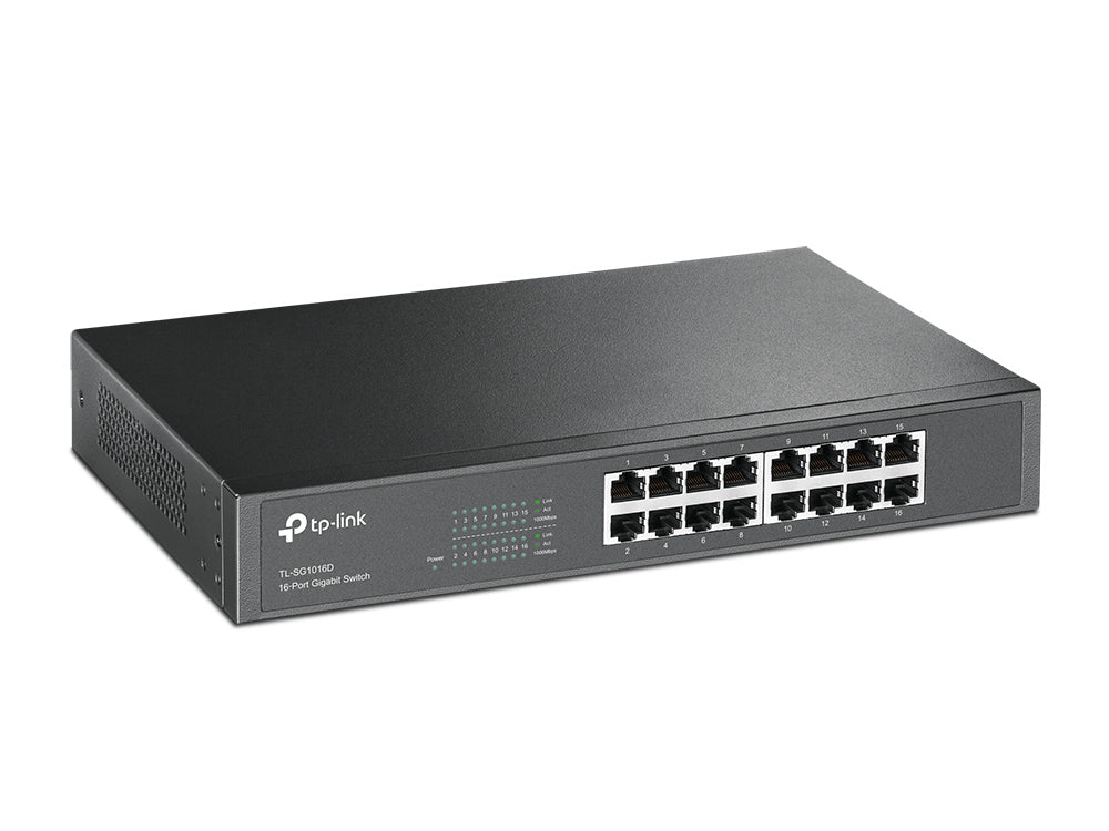 TP-Link TL-SG1016D – Switch – 16×GbE, L2, 1U