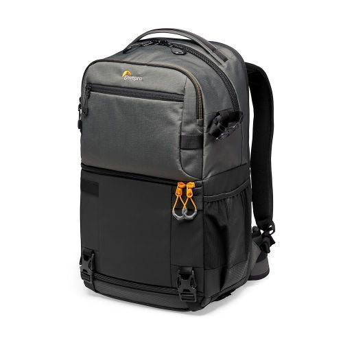 Lowepro Kamerarucksack Fastpack PRO BP 250 AW III – 25 l, grau – Regenhülle – für Systemkameras