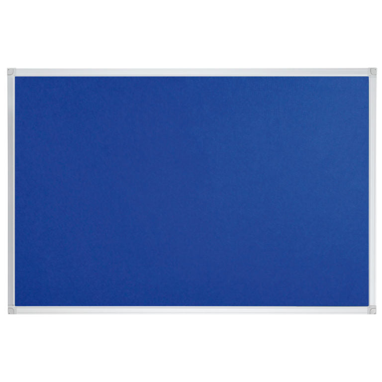 Franken Pinnwand – Filz, Alurahmen – 180 × 120 cm, Blau, X-tra Line