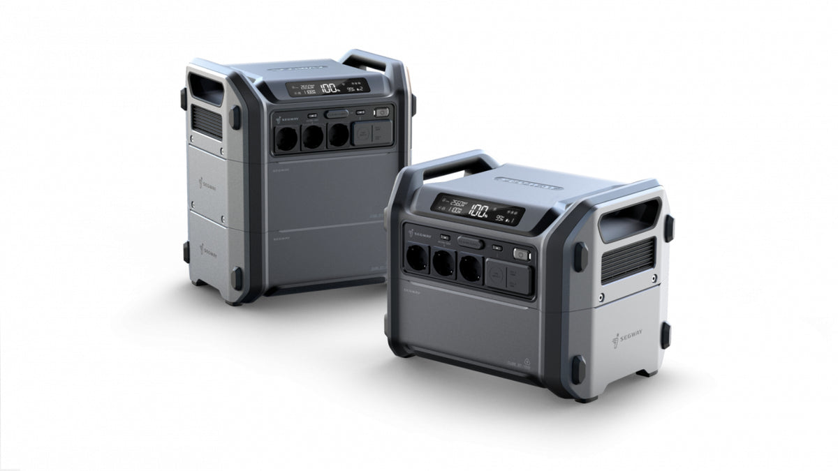 Segway Cube 2000 – Powerstation, 2'048 Wh, 2'200 W AC, LiFePO4, 3× AC, LCD, Schnellladung