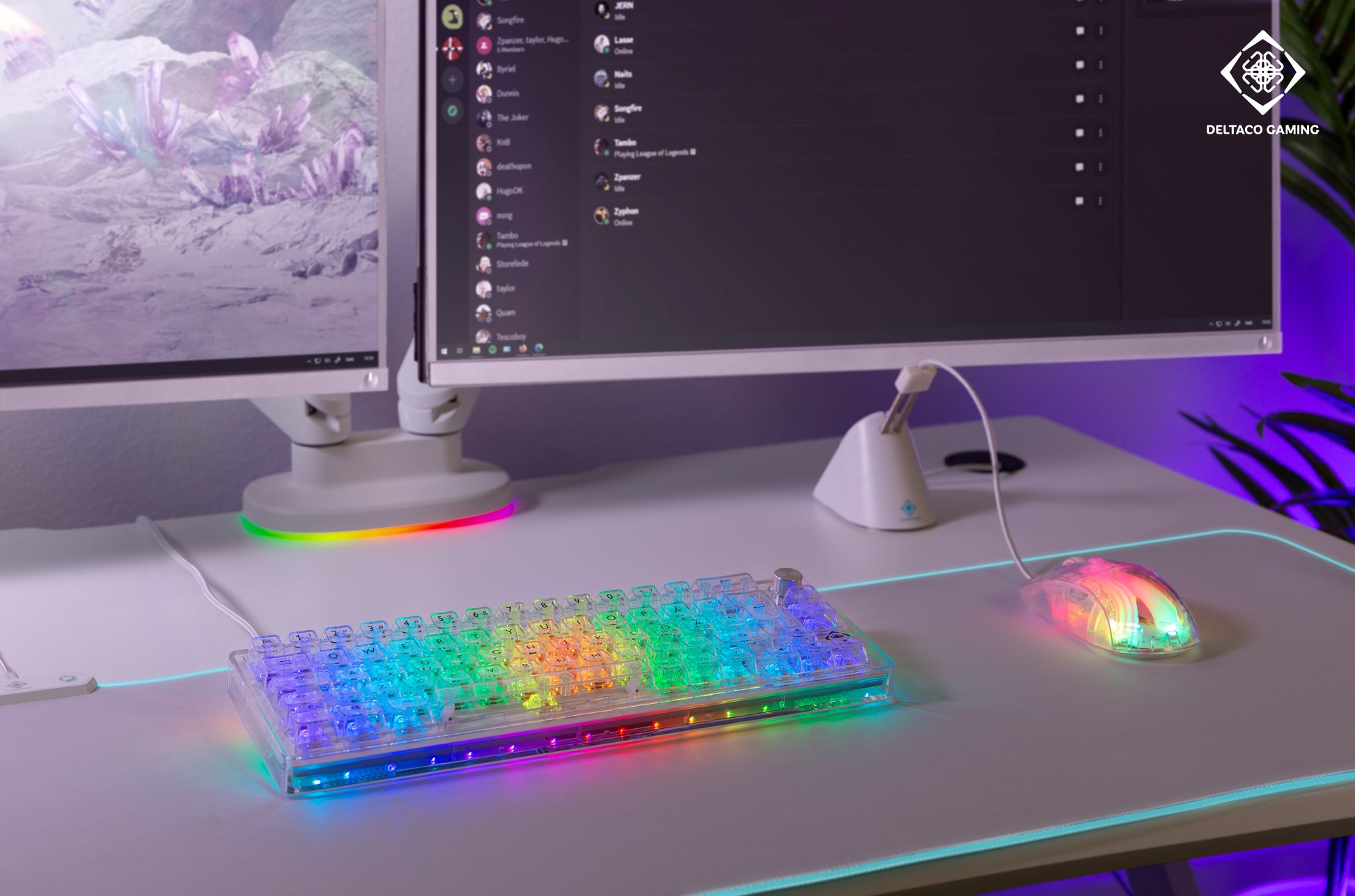Deltaco Gaming GAM-160-T-CH – Gaming-Tastatur 65% – Mechanisch – Verkabelt, USB-C – QWERTZ (CH) – RGB