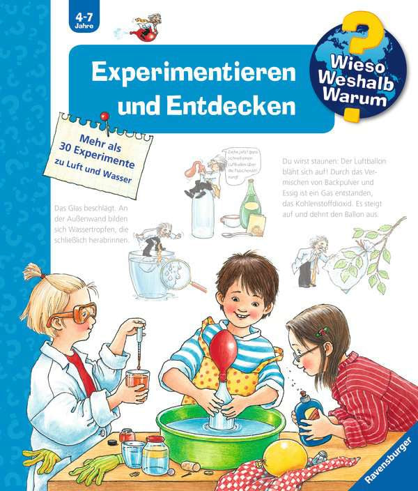 Ravensburger Buch – WWW29 Experimentieren und Entdecken, Spiralbindung, 16 Seiten, Deutsch, ab 4 Jahren