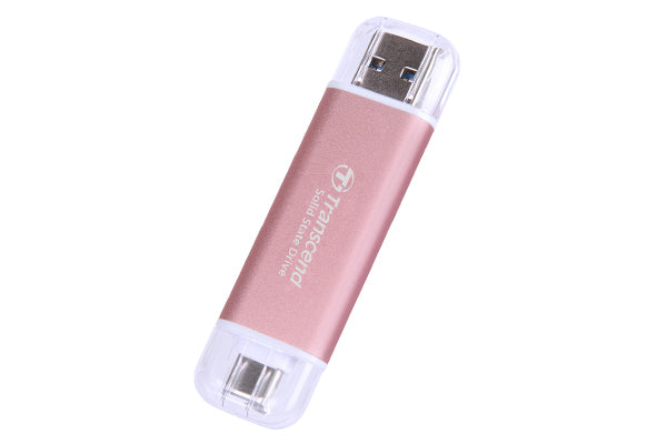 Transcend ESD310P Speichergerät – 1 TB, USB 3.2 Gen 2 (10 Gbps), Pink