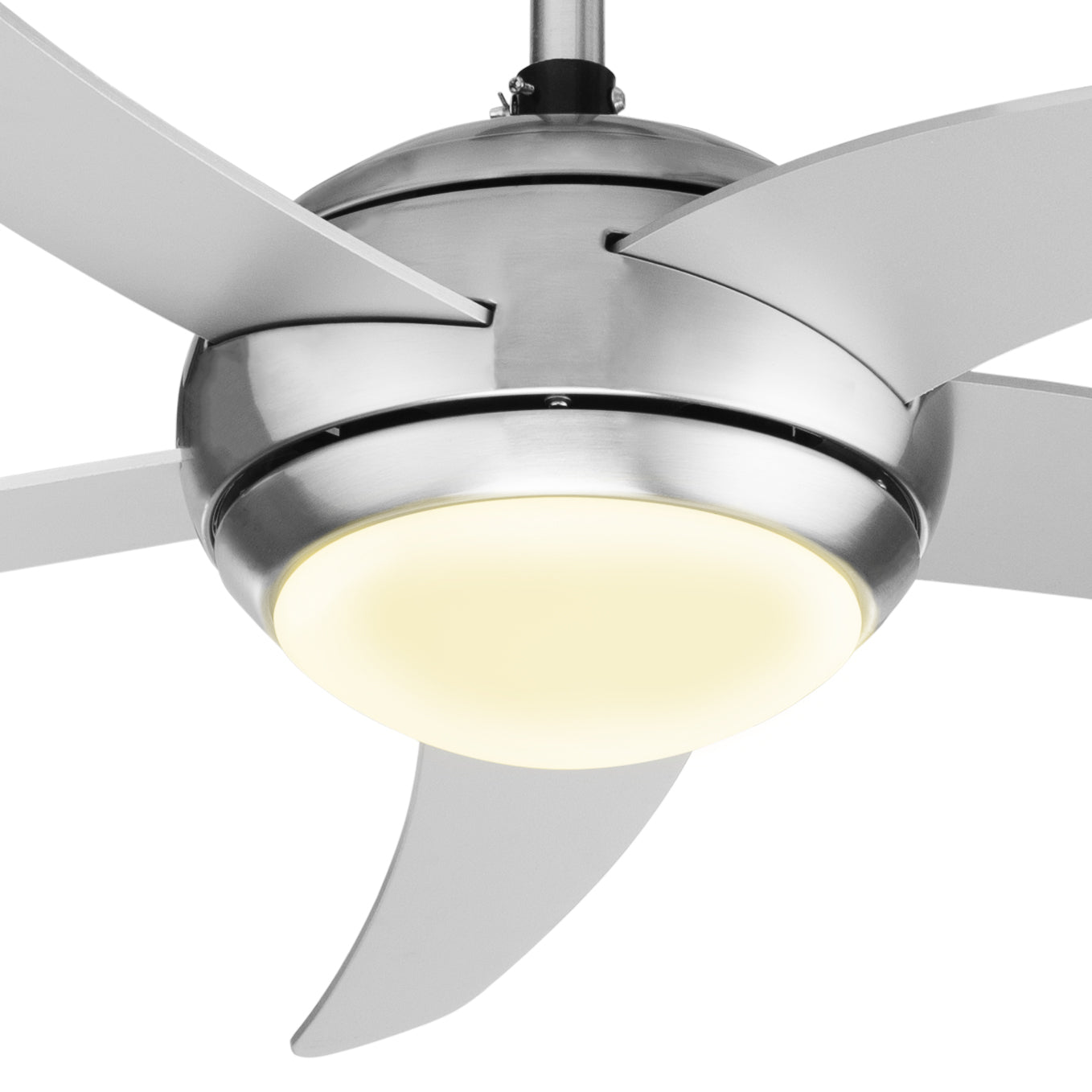 Tristar Deckenventilator – 112 cm, 60 W, Metall, Fernbedienung, Silber