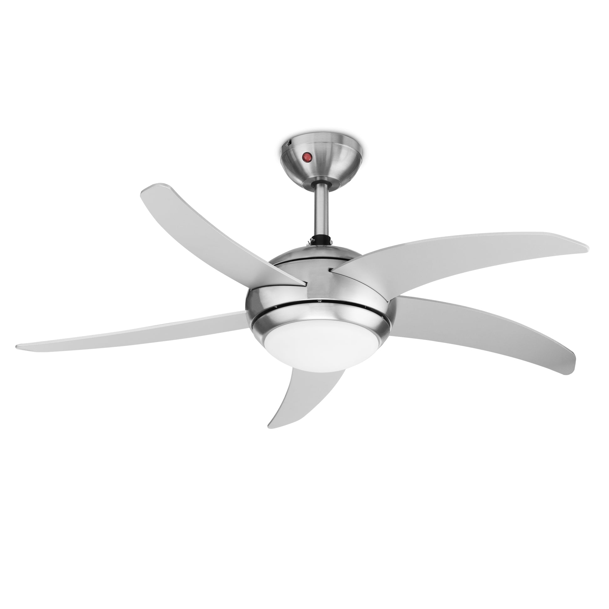 Tristar Deckenventilator – 112 cm, 60 W, Metall, Fernbedienung, Silber