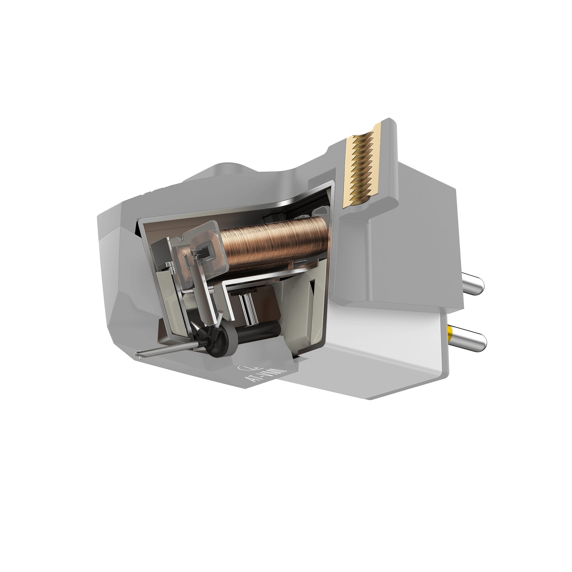 Audio-Technica AT-VM95E – Plattenspieler-Stiftkassette, elliptische Nadel, Silber, für VM95 Serie