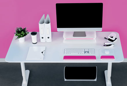 Esselte Tastatur-Handgelenkauflage – Ergo WOW – Pink