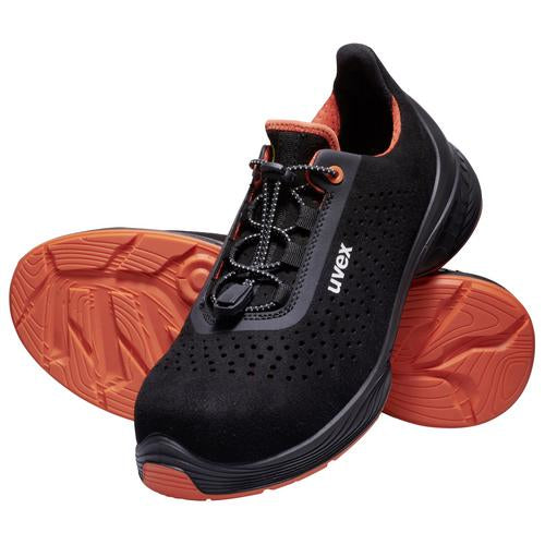 Uvex 1 G2 Sicherheits-Halbschuh S1 SRC – schwarz/orange – Grösse 44, Weite 11