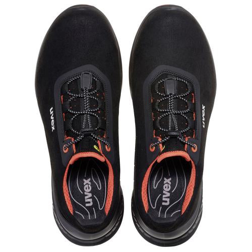 Uvex 1 G2 – Halbschuhe S2 68498, Sicherheitsschuhe, Schwarz/Rot