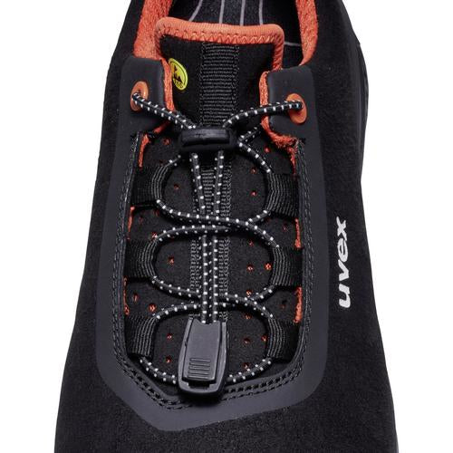 Uvex 1 G2 Sicherheits-Halbschuh S2 SRC – schwarz/orange – Grösse 44, Weite 11
