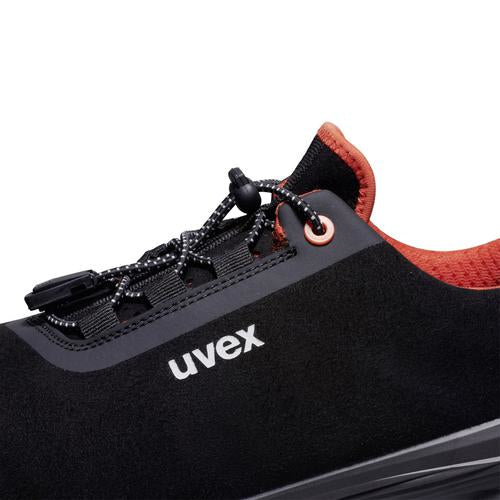 Uvex 1 G2 Sicherheits-Halbschuh S2 SRC – schwarz/orange – Grösse 39, Weite 11
