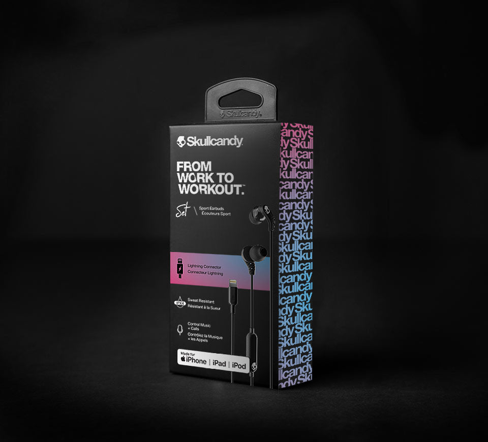 Skullcandy Set In-Ear Headset – Stereo, Lightning, Schwarz