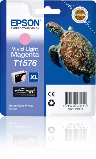 Epson Tintenpatrone T1576, Magenta, 25,9 ml – für Inkjetdrucker/Multifunktionsgeräte