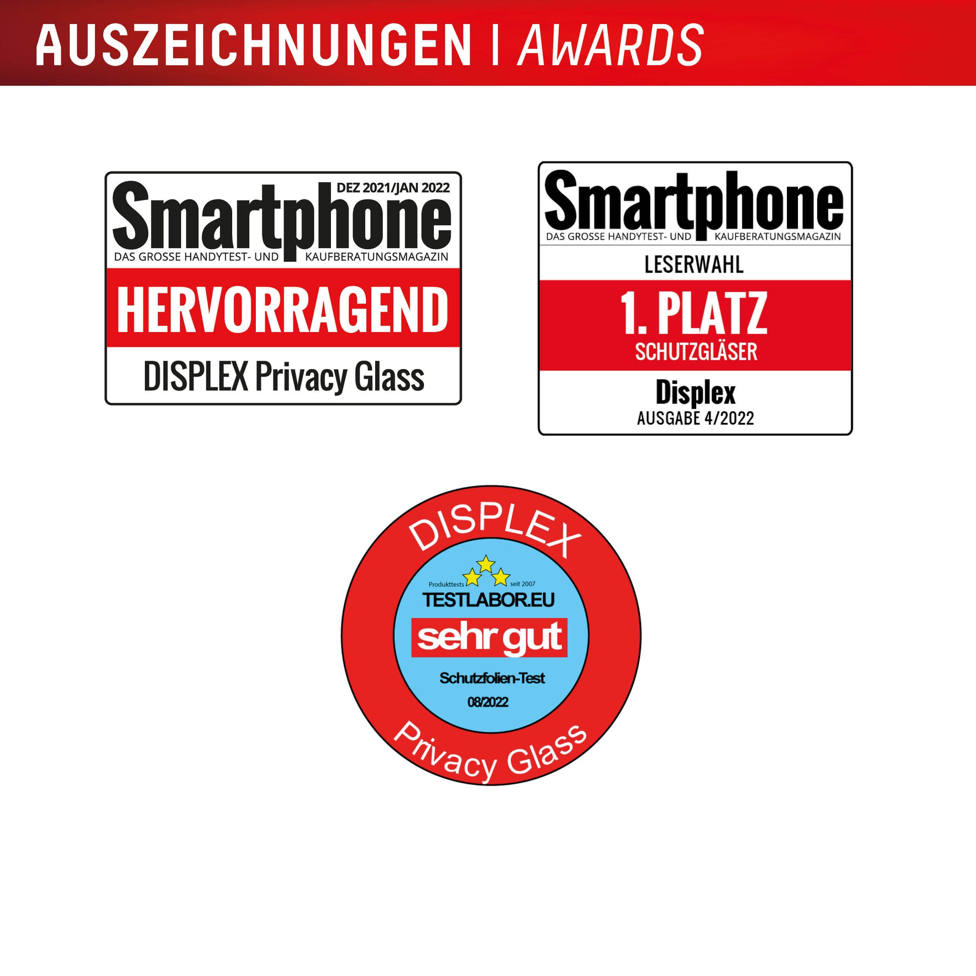 E.V.I. Privacy-Filter (Panzerglas), 10H – für Galaxy S25 FE/S24 FE – mit Applikator