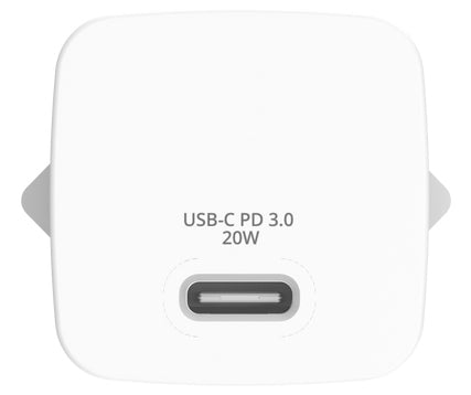 Verbatim 32395 USB-Ladegerät 20 W – USB-C×1 – PD 3.0, GaN – EU-Stecker (Typ C)