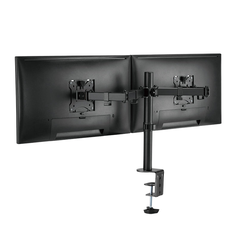 LogiLink BP0098 – Monitorarm Tischhalterung – Klemme/Durchführung – 2 Monitore – 17–32" – VESA 75×75/100×100 mm