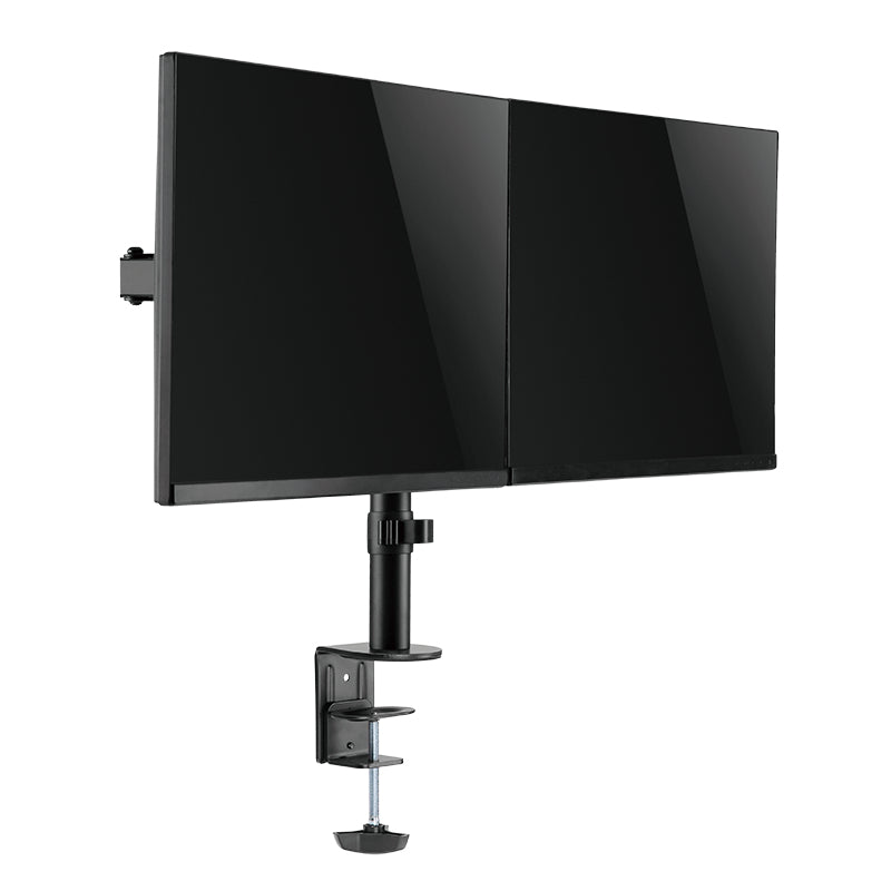 LogiLink BP0098 – Monitorarm Tischhalterung – Klemme/Durchführung – 2 Monitore – 17–32" – VESA 75×75/100×100 mm