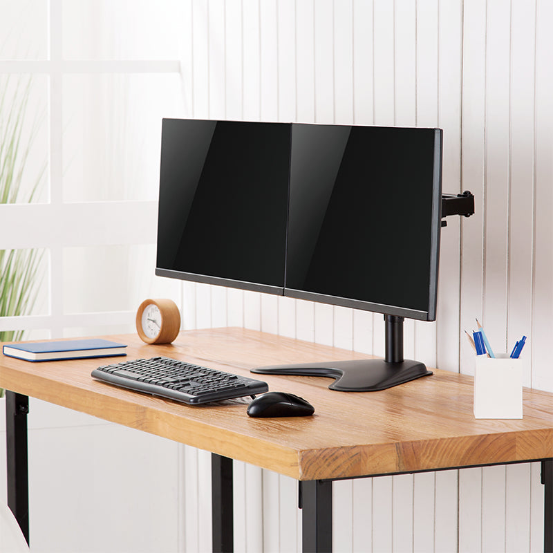 LogiLink BP0099 – Monitor-Tischständer – 2 Monitore – 17–32" – VESA 75×75/100×100 mm – bis 8 kg/Monitor