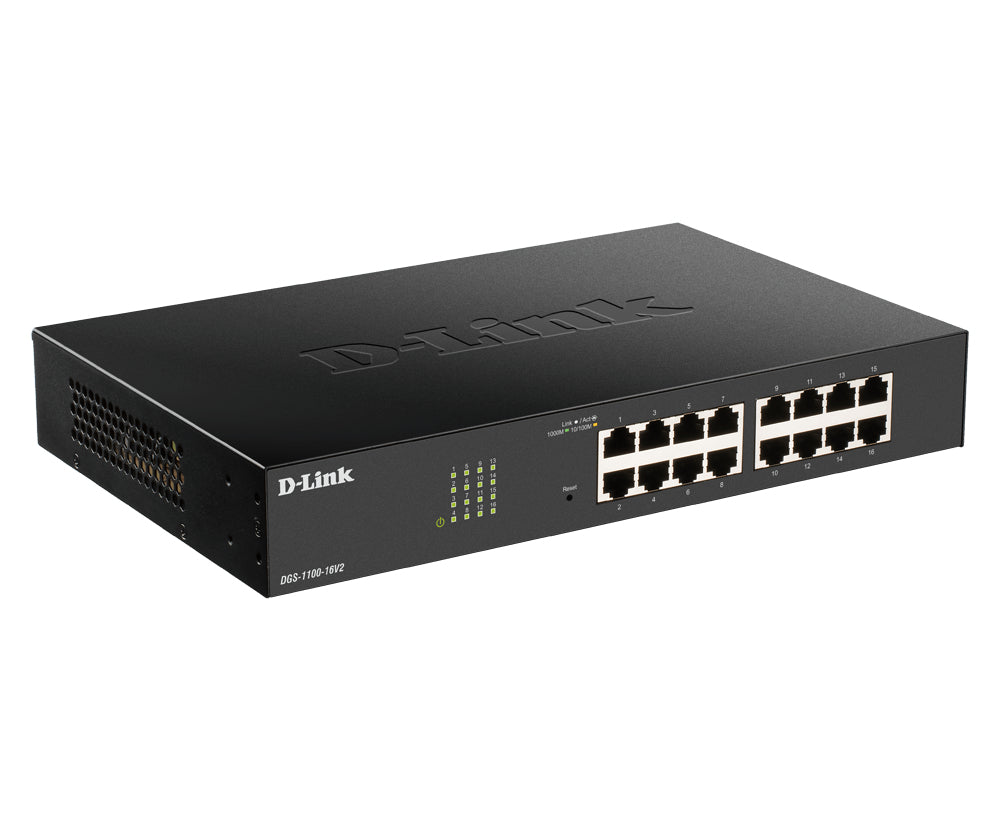 D-Link DGS-1100-24PV2 – Managed Switch – 24×GbE, L2, PoE+ 100 W, 19" Rack