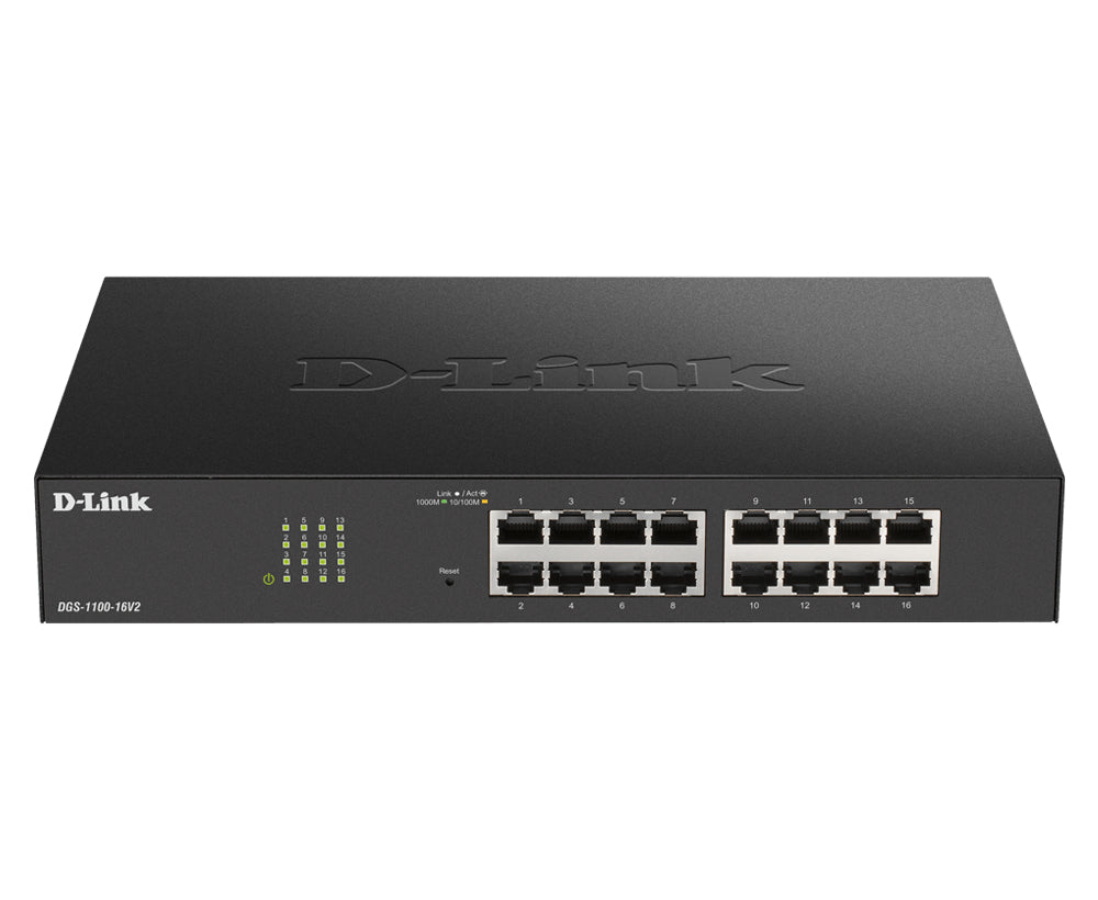 D-Link DGS-1100-24PV2 – Managed Switch – 24×GbE, L2, PoE+ 100 W, 19" Rack