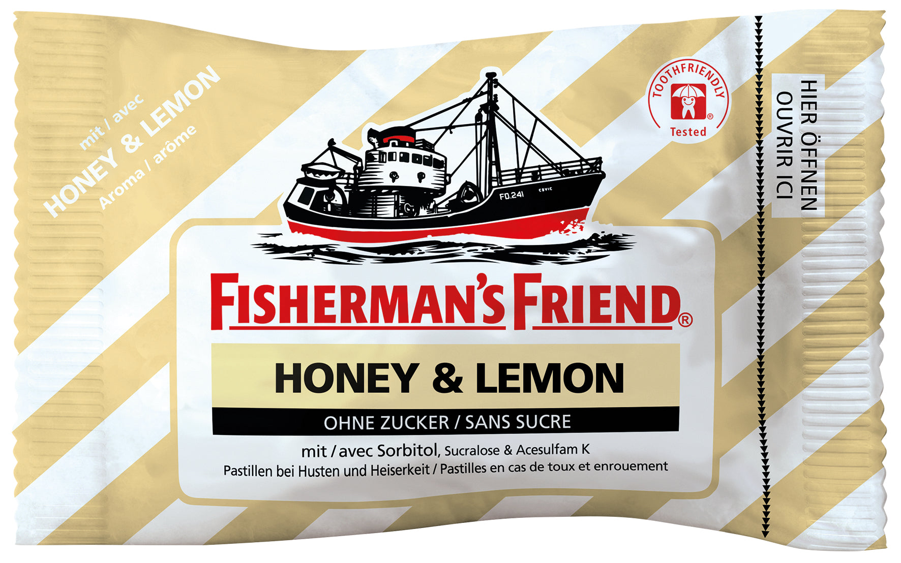 Fisherman-s Friend Lutschbonbons – Honig-Zitrone, zuckerfrei – 25 g