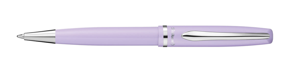 Pelikan Jazz Pastell K36 Kugelschreiber – Blau, Mittel, Druck, Metall, Lavendel, dokumentenecht, Geschenkbox